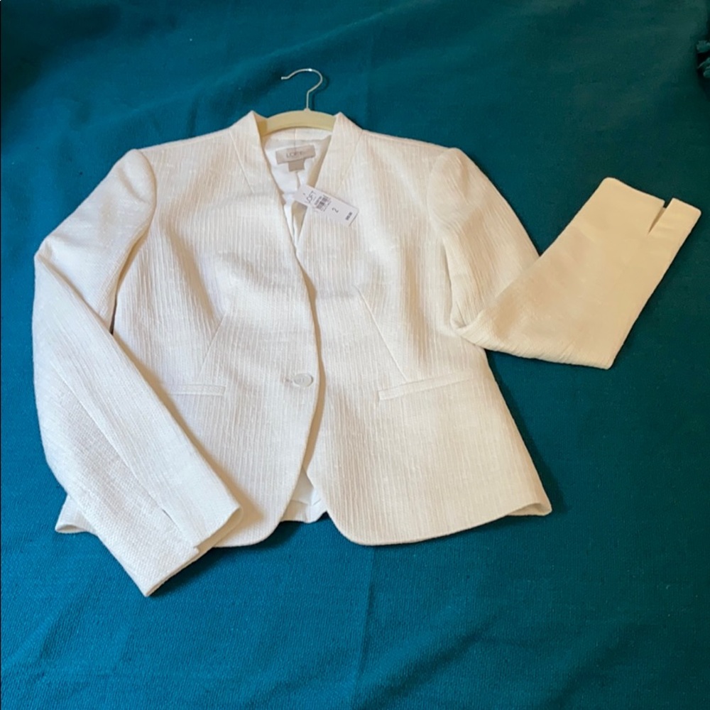 LOFT White Blazer NWT